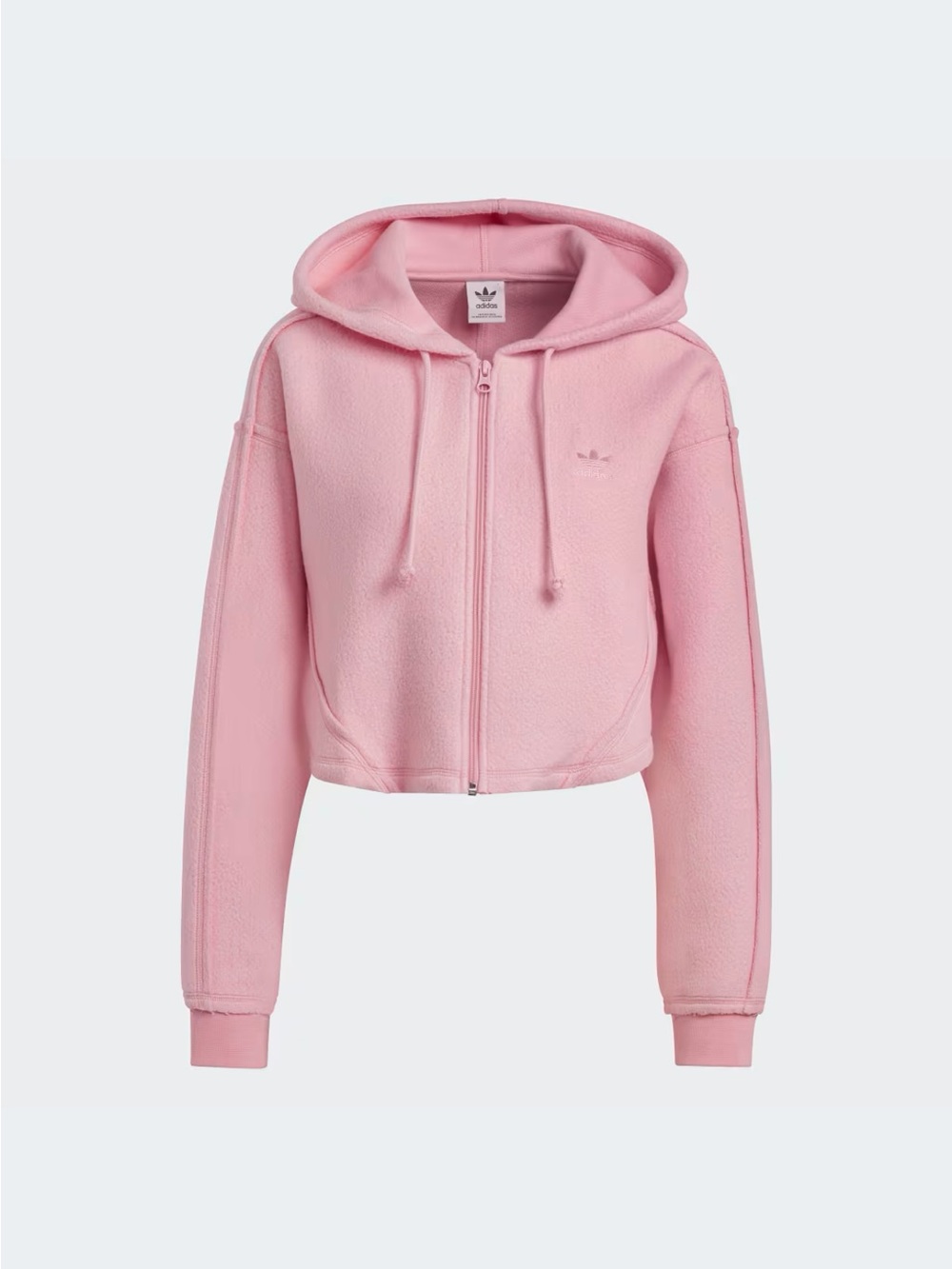 Adidas | Crop Full-Zip Loungewear Hoodie